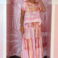 Women’s Round Neck Top & High-Waisted Skirt 2-PCS Set