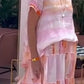 Women’s Round Neck Top & High-Waisted Skirt 2-PCS Set