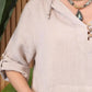 Women’s Solid Long-Sleeve Slit Hooded Long Dress