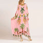Women’s Elegant Loose V-Neck Printed Dress