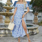 Women's Elegant Floral Off-Shoulder Dress