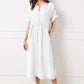 🔥LAST DAY SALE 49% OFF🔥 Striped Lapel Button Down Shirt Dress