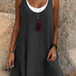 ⏰Last Day Sale 49% Off💃Women's Casual Loose Sleeveless Fake Two Piece Tank Dress
