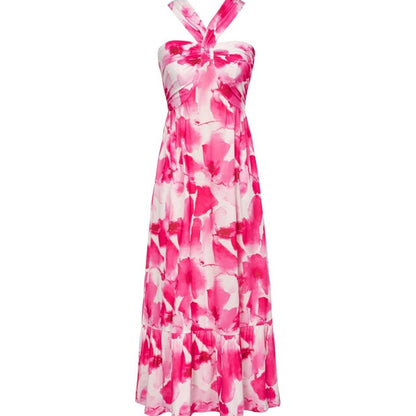 🌺Cross Halter Floral Dress | Sleeveless Summer Romance