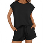 🎉Last Day Promotion 50% OFF💃Women's Round-Neck Top & Shorts 2-Piece Set