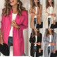 Casual Solid Color Lapel Open Front Suit Jacket
