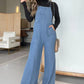 Women's Casual Sleeveless Wide-Leg Denim Overall
