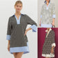 Women's Elegant V-Neck Loose Patchwork Dresses