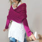 🧣Women’s Cut-out Knitted Shawl with Double Sleeves