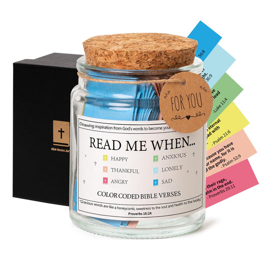 ✝️Inspirational Bible Verses Jar - A Reminder of God's Words💖