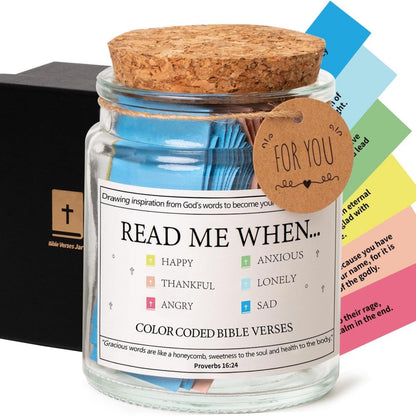 ✝️Inspirational Bible Verses Jar - A Reminder of God's Words💖