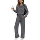💓LAST DAY 60% OFF💓Women's Crew Neck Top & Drawstring Pants Set