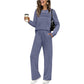 💓LAST DAY 60% OFF💓Women's Crew Neck Top & Drawstring Pants Set