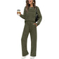 💓LAST DAY 60% OFF💓Women's Crew Neck Top & Drawstring Pants Set