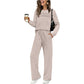 💓LAST DAY 60% OFF💓Women's Crew Neck Top & Drawstring Pants Set