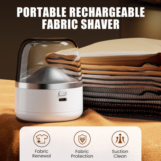 🧶 Portable rechargeable fabric shaver – 3 speed settings with LED light for caring for sweaters and upholstery fabrics 🔋✨