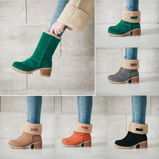 Women’s Chunky Heel Winter Boots