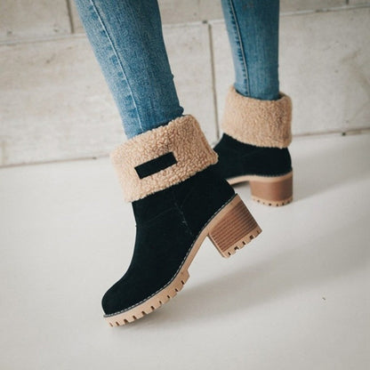 Women’s Chunky Heel Winter Boots