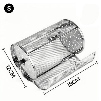 Stainless Steel Rotating Grill Basket