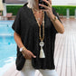 Women's Sequin V-Neck Top