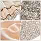 Women's Sequin V-Neck Top