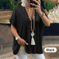 Women's Sequin V-Neck Top
