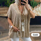 Women's Sequin V-Neck Top