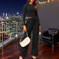 Crop Top Straight Leg Pants 2-Piece Lounge Set