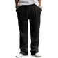 Men's Comfortable Drawstring Ribbed Trousers