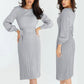 Nice Gift! Elegant Slim Pleated Knit Dress for Women