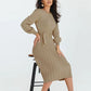 Nice Gift! Elegant Slim Pleated Knit Dress for Women
