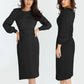 Nice Gift! Elegant Slim Pleated Knit Dress for Women