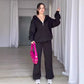 Women's Fashionable Hoodie and Jogger Two-Piece Set