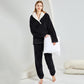 Warm Plush Pajama Set for Winter