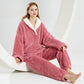 Warm Plush Pajama Set for Winter