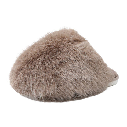 Stylish Plush Fluffy Winter Slippers