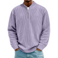 Men's Quarter-Zip Ribbed Long Sleeve Pullover