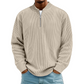 Men's Quarter-Zip Ribbed Long Sleeve Pullover