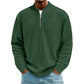 Men's Quarter-Zip Ribbed Long Sleeve Pullover