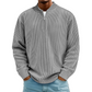 Men's Quarter-Zip Ribbed Long Sleeve Pullover