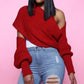 Womens Scarf with Sleeves Knit Wrap Sweater Cozy Crochet Cropped Shawl