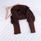 Womens Scarf with Sleeves Knit Wrap Sweater Cozy Crochet Cropped Shawl