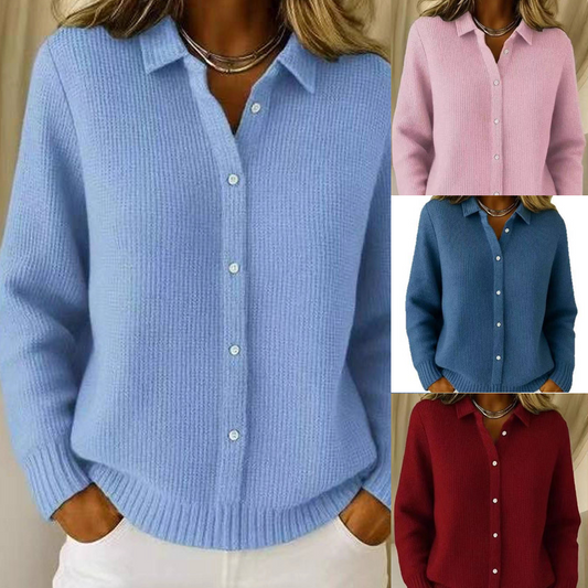 NEW🔥 Women's Casual Cotton Button-Down Cardigan Sweater