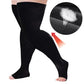 Plus Size Thigh High Compression Socks