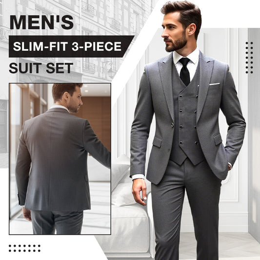 🔥 Hot Sale 50% OFF 🔥Men's Slim-Fit 3-Piece Suit Set🕴️