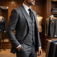 🔥 Hot Sale 50% OFF 🔥Men's Slim-Fit 3-Piece Suit Set🕴️