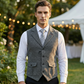 👔Hot Sale 40% Off!⌚Men's Classic Herringbone Tweed Suit Vest