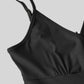 Two-piece set for women: lace top and jumpsuit with pockets