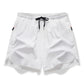🏃 50% OFF NOW! 💨 Breathable Athletic Shorts – Zippered Pockets, Quick-Dry & Elastic Waistband