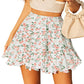 Women's High Waisted Ruffles Flared Mini Skirts